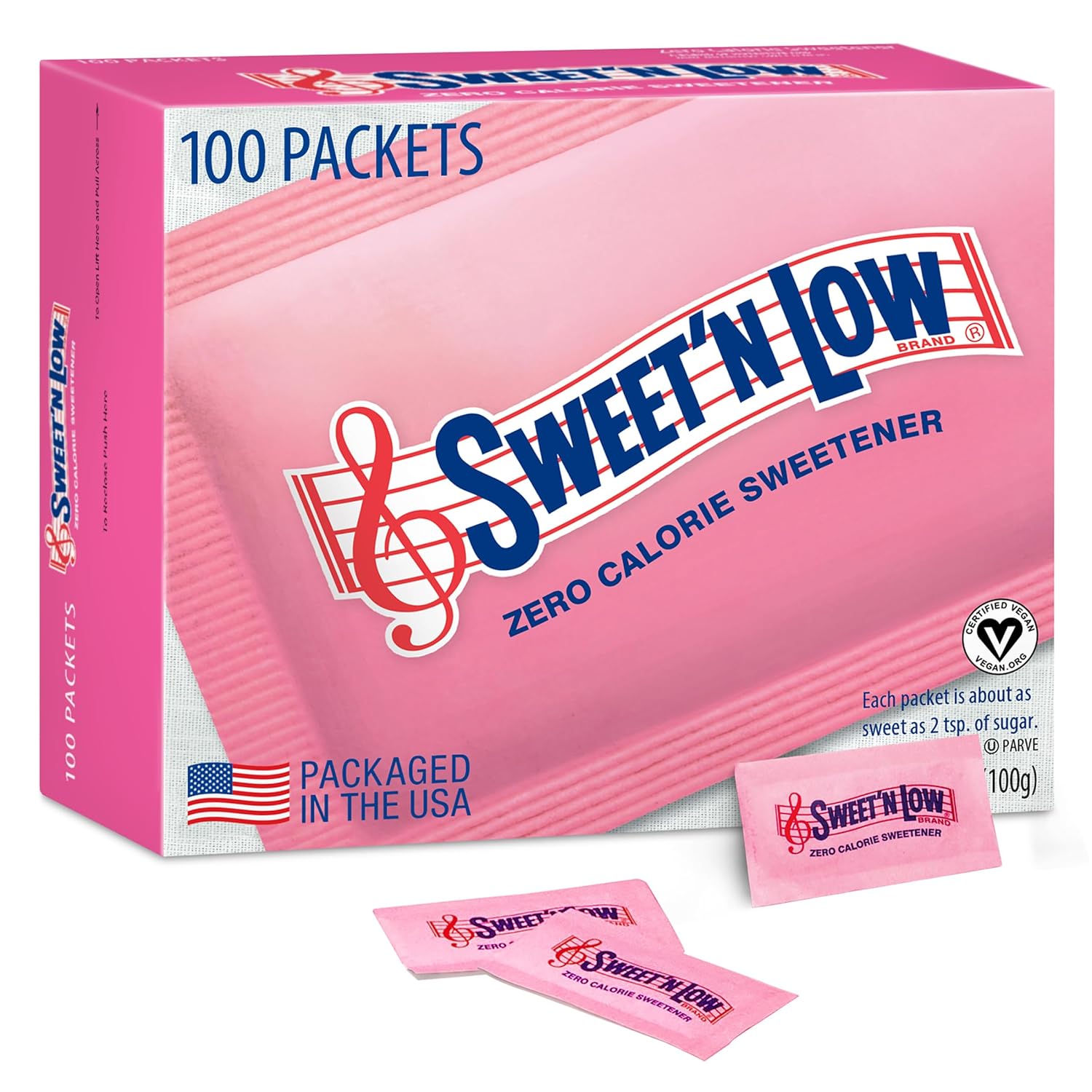 Amazon.com: Sweet'N Low, Zero Calorie Sweetener Packets, 100 Ct | Kosher & Gluten Free, Low Glycemic Index, Individual Tea and Coffee Sweetener Packets : Grocery & Gourmet Food