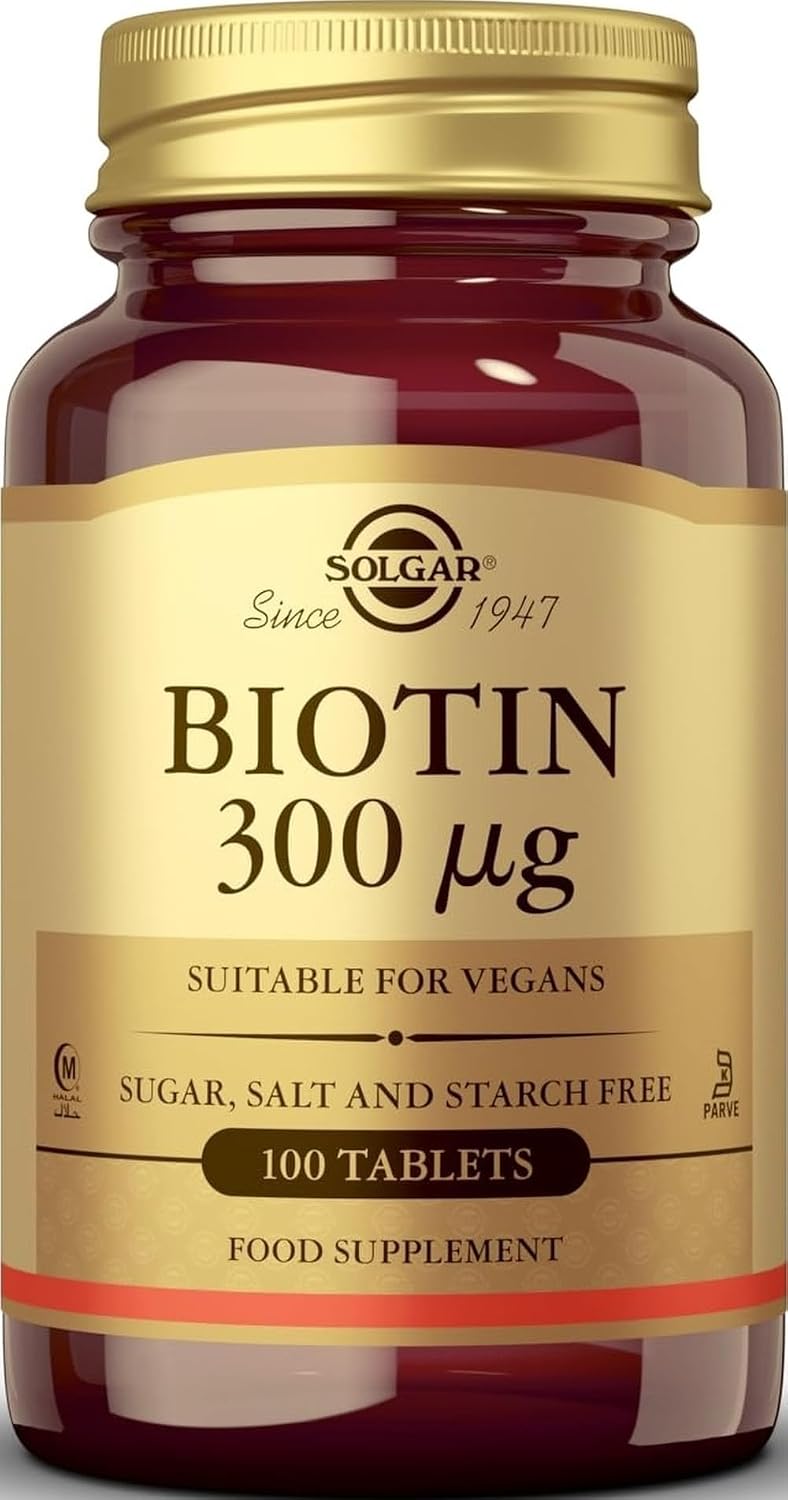 Amazon.com: Biotin 300mcg Solgar 100 Tabs : Health & Household