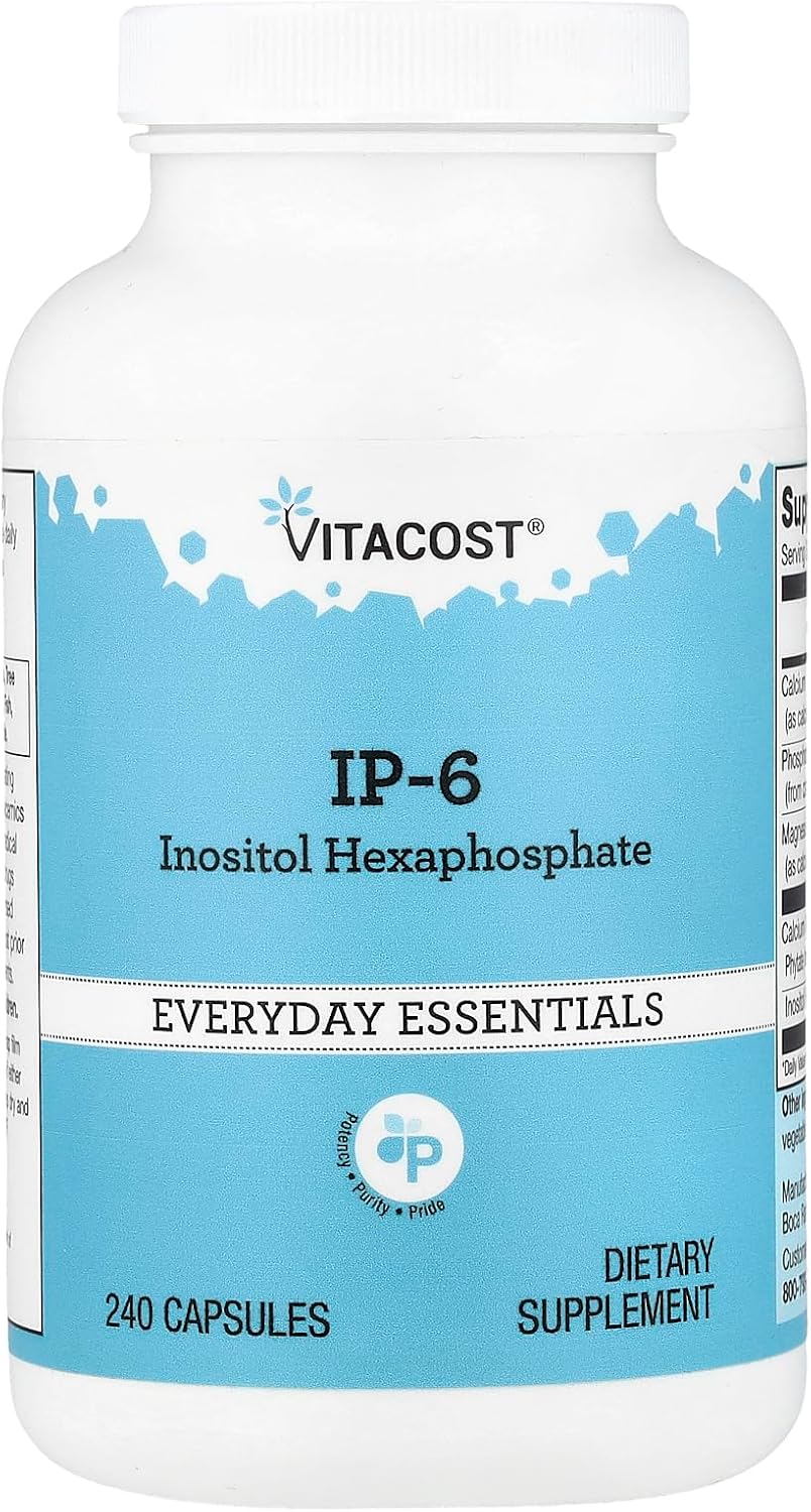 Amazon.com: Vitacost IP-6 Inositol Hexaphosphate - 500 mg - 240 Capsules : Health & Household