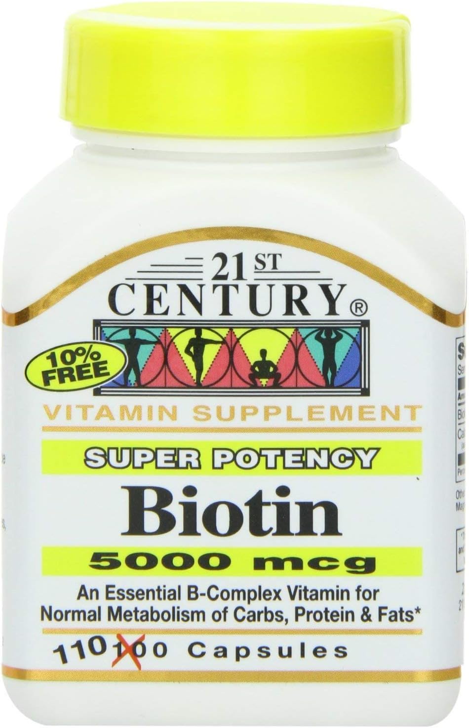 Amazon.com: Biotin 5000 Mcg Capsules, 330 Count (in 3 Bottles) / Biotine 5000 Mcg Capsules, 330 Count (En 3 bouteilles) : Health & Household
