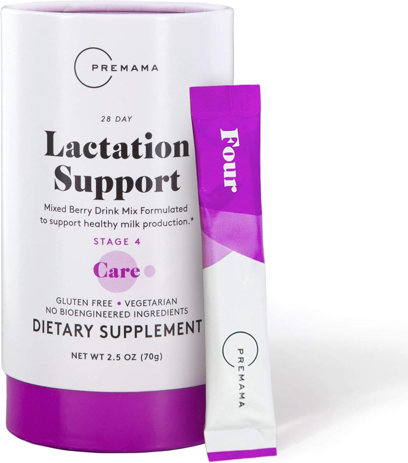 Amazon.com: Premama Lactation Supplement, Dietary Support, Support Healthy Breast Milk, Essential Nutrients for Nursing Moms, Gluten-Free, Vegetarian, Mixed Berry Drink Mix, 28 Single-serve Packets : Health & Household