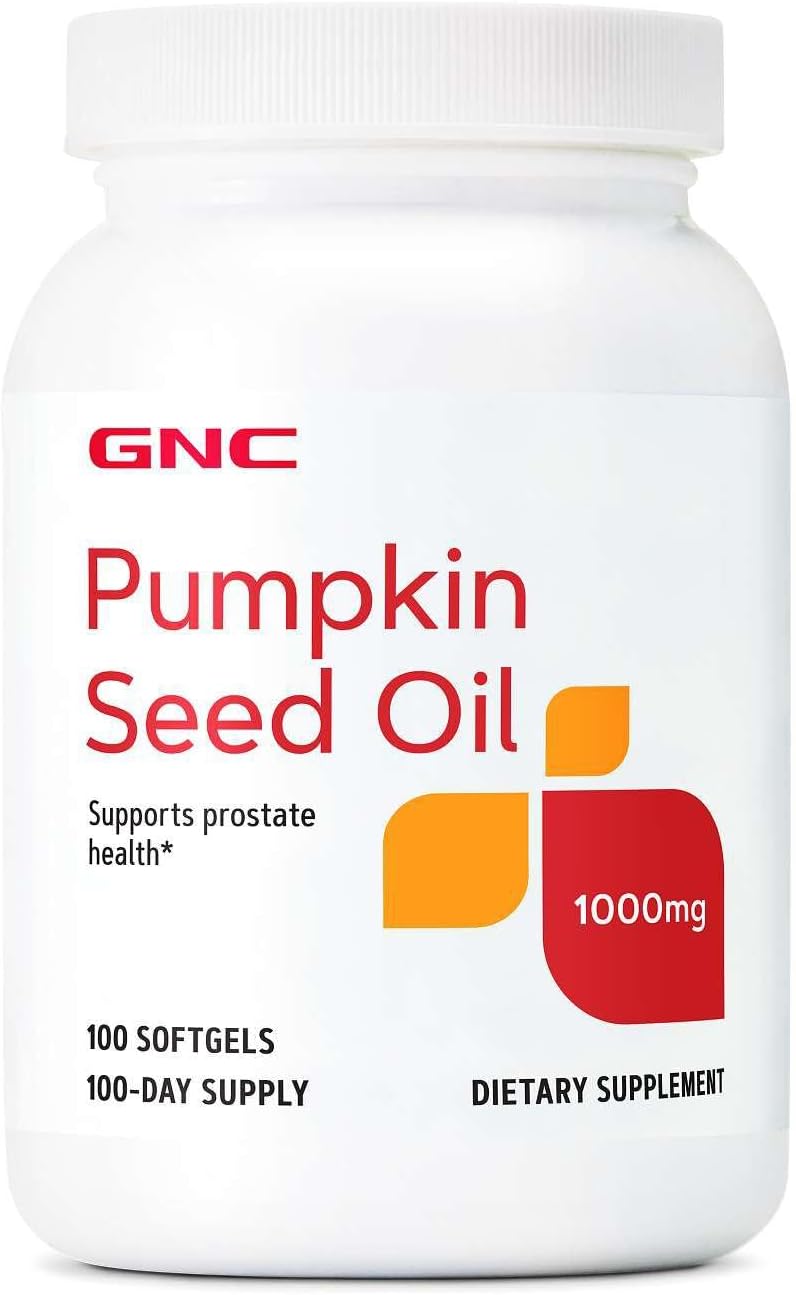 Amazon.com : GNC Huile de Graines de Courge 1000mg Complément, Soutient la Santé de la Prostate, 100 Portions