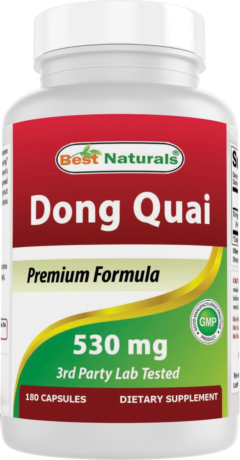 Amazon.com: Best Naturals Dong Quai 530 mg 180 Capsules : Health & Household