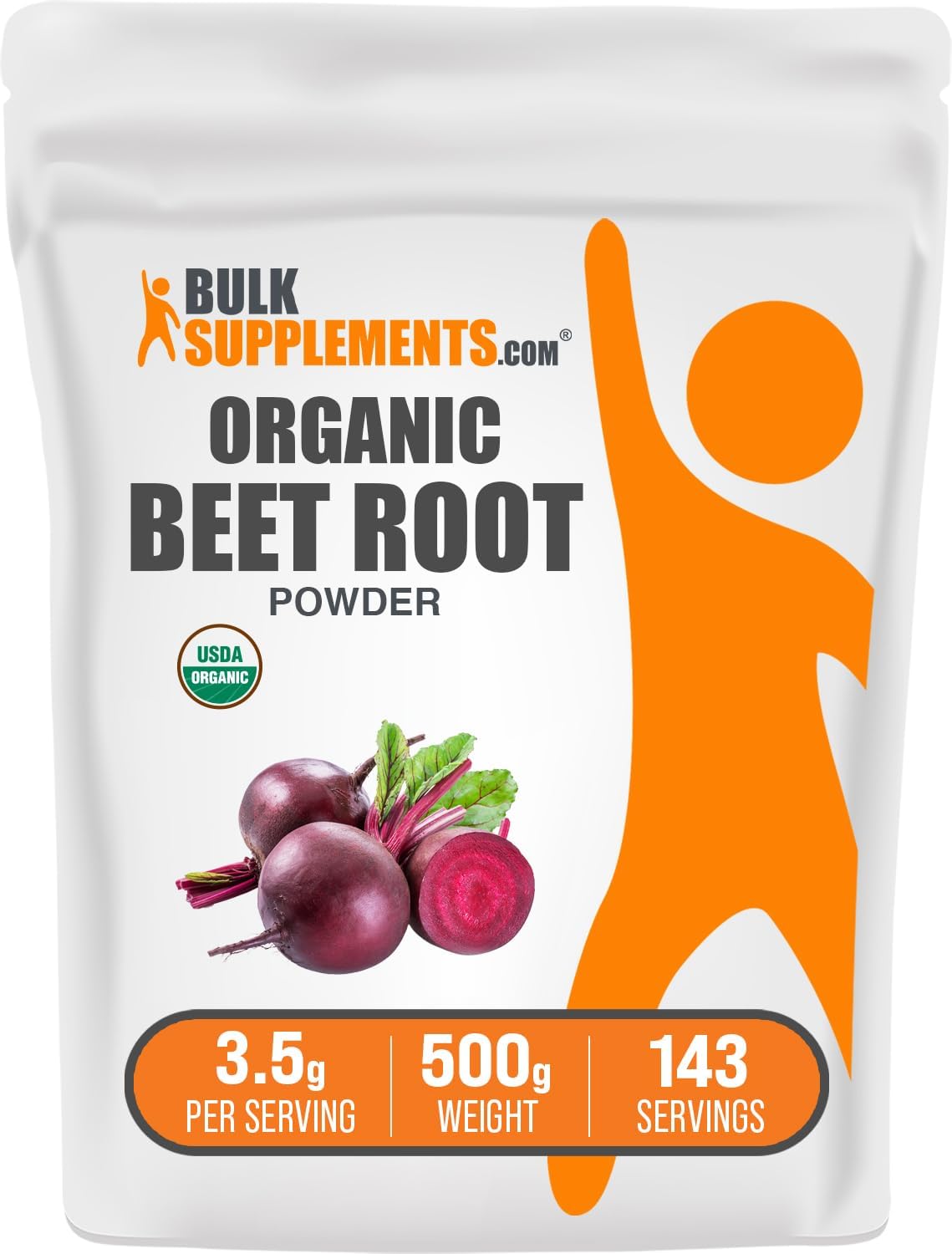 Amazon.com: BulkSupplements.com Organic Beet Root Powder - Superfood Supplement, Beet Root Supplements - Vegan & Gluten Free, 3.5g per Serving, 500g (1.1 lbs) (Pack of 1) : Health & Household