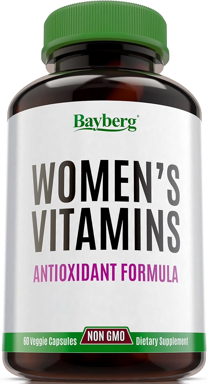 Amazon.com: Women's Multivitamin. Antioxidant Energy Supplement with Minerals. Vitamin A C D E + Vitamins B1 B2 B3 B5 B6 B12 + Calcium, Zinc, Biotin and Folic Acid. Anti Aging, Immune & Bone Support 60 Capsules : Health & Household