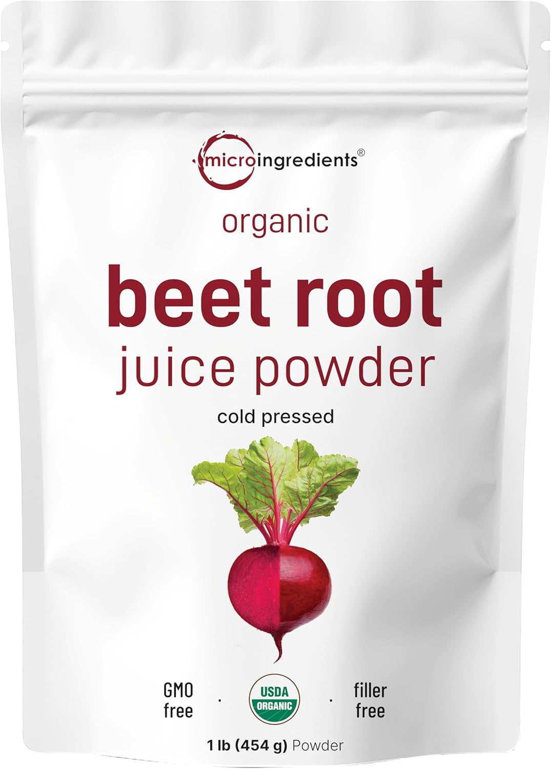 Amazon.com: Micro Ingredients Organiczny Proszek z Soku Korzenia Buraka, 1 funt | Tłoczony na zimno, rozpuszczalny w wodzie, wysoko skoncentrowany surowy suplement buraka | Mieszanka napoju superżywnościowego | Non-GMO, przyjazny weganom, roślinny : Zdrowie i gospodarstwo domowe