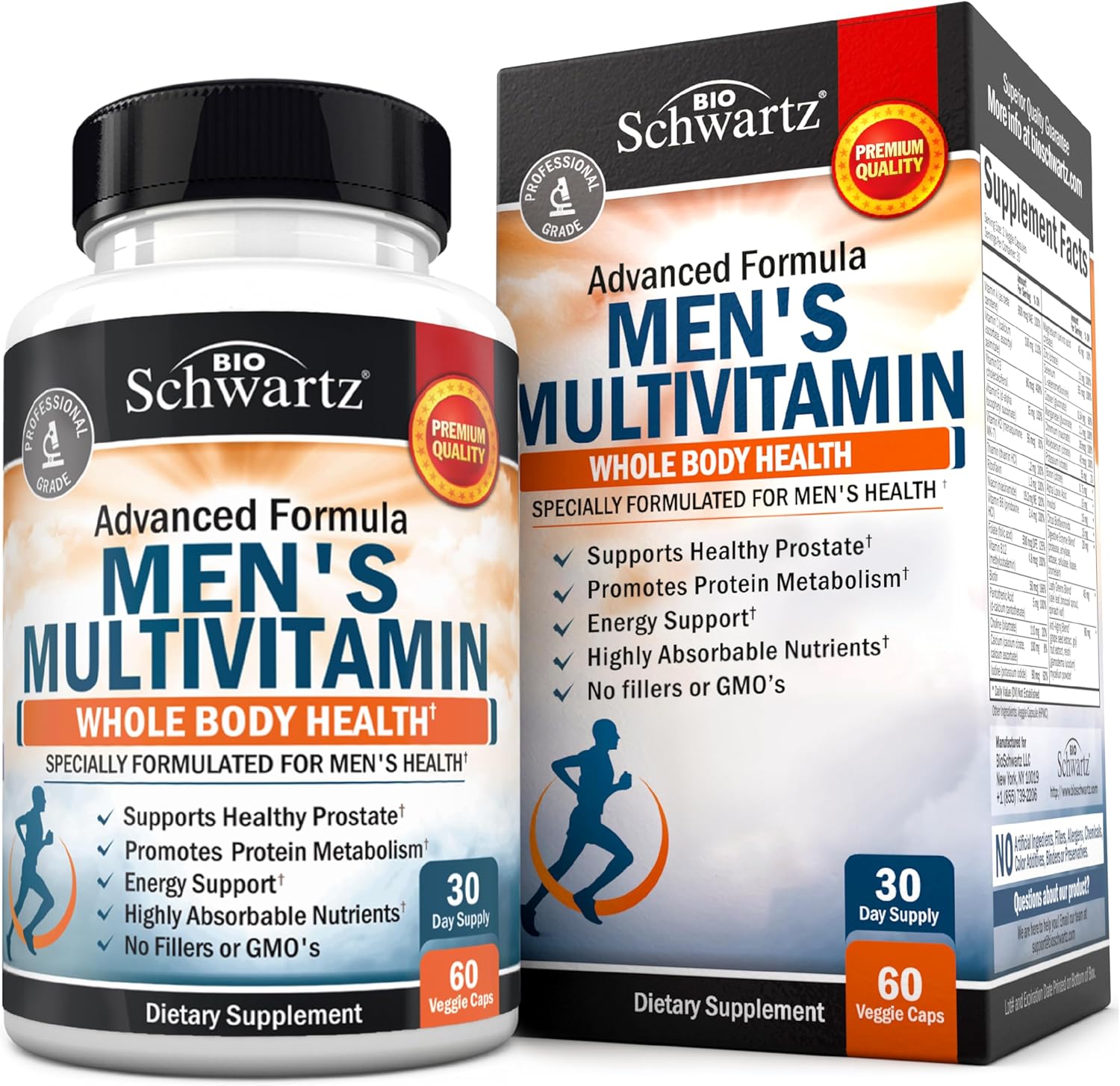 Amazon.com: Men's Multivitamin with Vitamin C A B D3 E Zinc for Immune Support - Once Daily Supplement for Energy & Heart - Antioxidants & Digestive Enzymes for Absorption - Mental Clarity & Focus Support -60 Ct : Health & Household