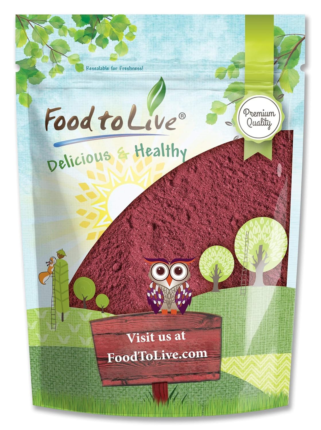 Amazon.com: Food to Live - Beet Root Powder, 1 Pound - Finely Ground Dried Beet Root, Pure, Kosher and Vegan, Raw Superfood. Bulk Powder : Grocery & Gourmet Food