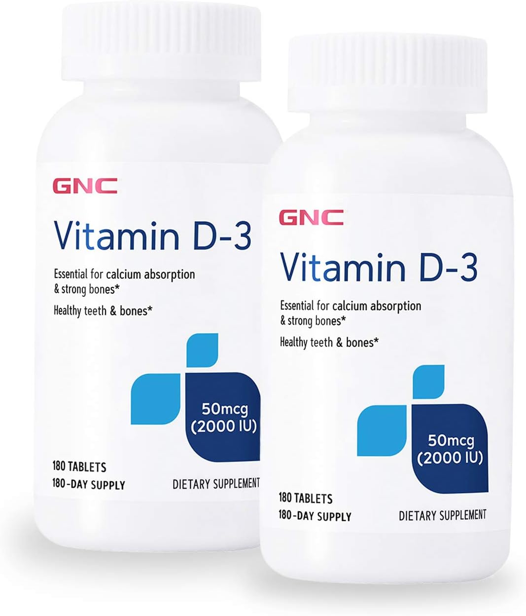 Amazon.com: GNC Vitamin D-3 2000 IU - Twin Pack : Health & Household