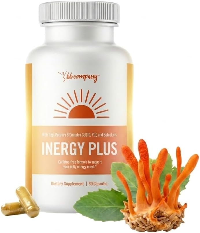 Amazon.com: InergyPLUS | Energy Vitamins for Women, Fatigue, Natural Energy Supplements for Focus | Vitamin B12, Folic Acid, Rhodiola Rosea, Cordyceps, CoQ10, Caffeine Free | Packaging Vary | 60 Ct : Health & Household