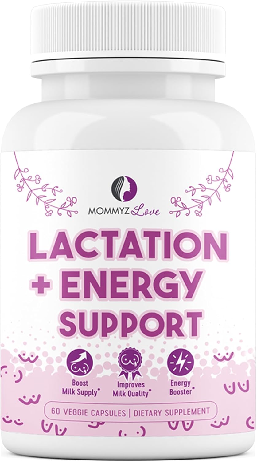 Amazon.com : Mommyz Love Complément de lactation avec vitamines postnatales biologiques pour augmentation de la production de lait maternel et regain d'énergie pour récupération post-partum - 60 capsules