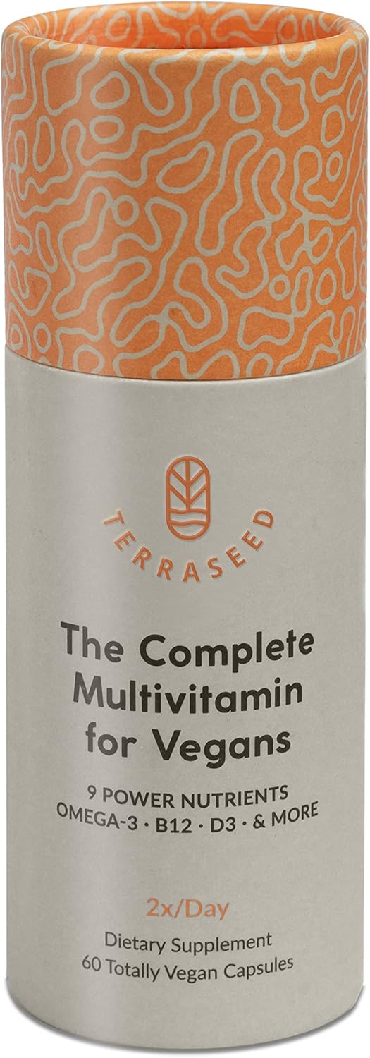 Amazon.com: Complete Vegan Multivitamin with Iron, Omega 3, Vitamin D3, Folate, Zinc, Vitamin B12, & More - 100% Sustainable Vegan Vitamins - Non-GMO, Gluten Free, Made in the USA (30 Day Supply) : Health & Household