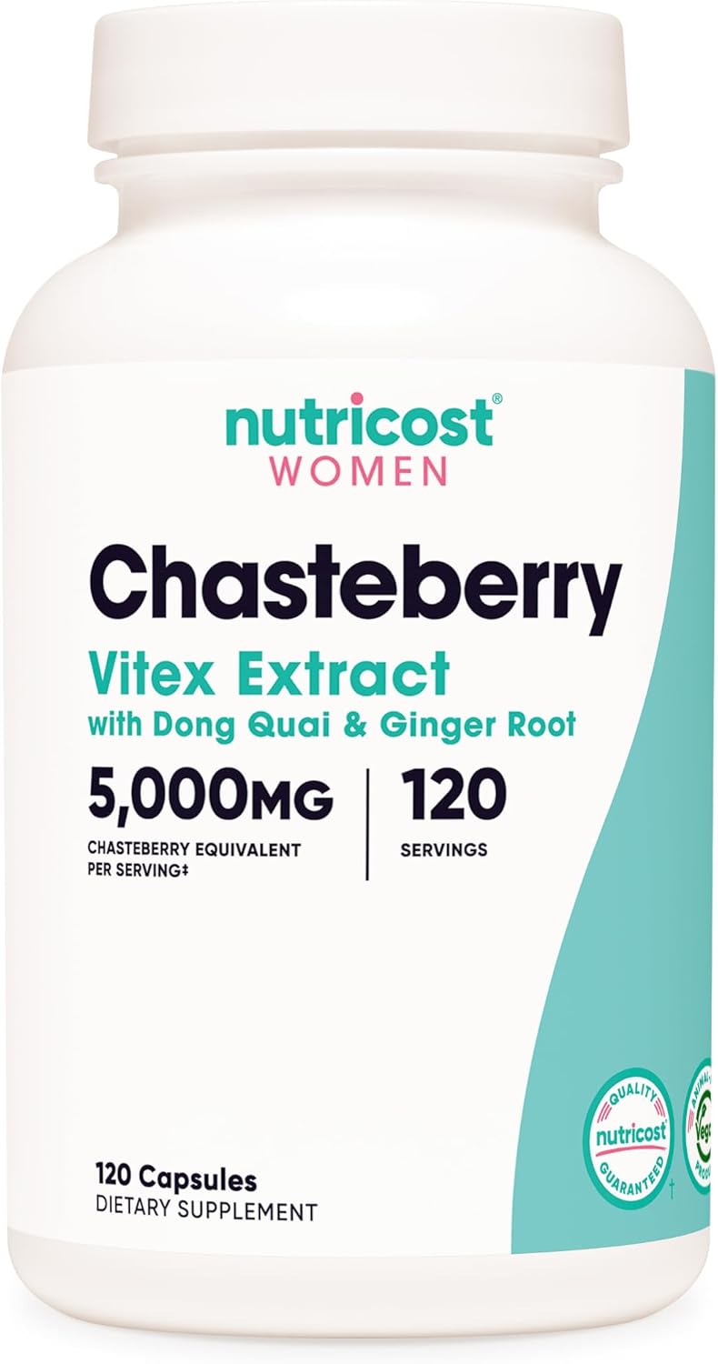 Amazon.com: Nutricost Mönchspfeffer-Extrakt Ergänzung für Frauen 120 Kapseln für 120 Portionen - Mönchspfeffer-Extrakt mit Dong Quai & Ingwerwurzel, Vegan