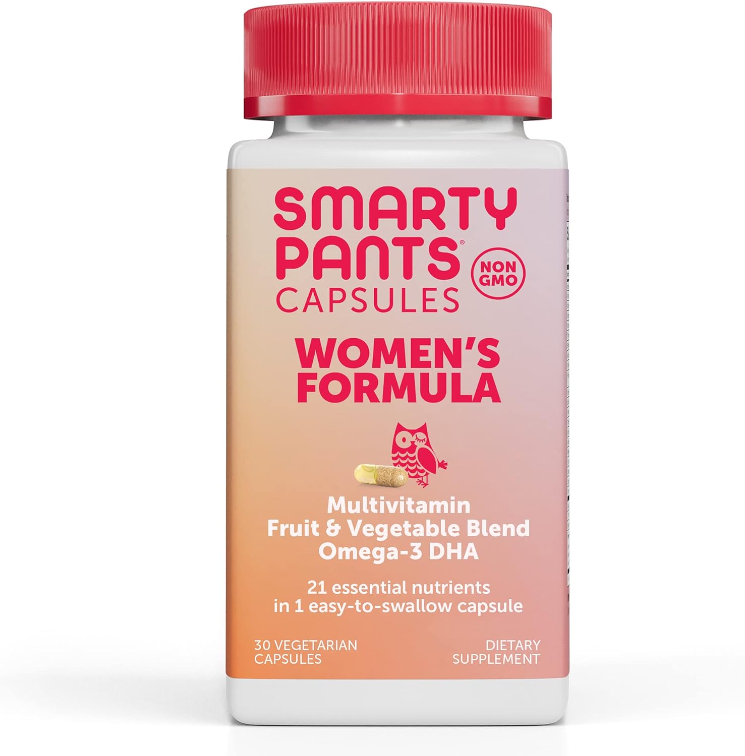 Amazon.com: SmartyPants Multivitamin for Women: Omega-3 DHA; Zinc for Immunity, Biotin, Iron, Folate, Vitamins D3, C, B6, Vitamin B12, One Per Day, 30 Capsules, 30 Day Supply : Health & Household