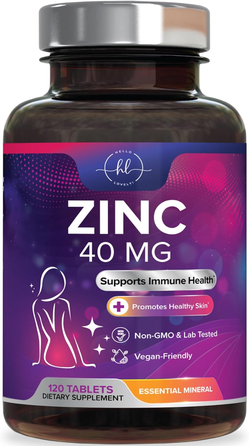 Amazon.com: Integratori di Zinco 40mg - Integratore ad Alta Potenza per Supporto Immunitario e Antiossidante - Miglior Integratore di Zinco per la Salute della Pelle e Supporto del Sistema Immunitario, per Donne e Uomini, Senza Glutine, Confezionato negli USA - 120 Compresse